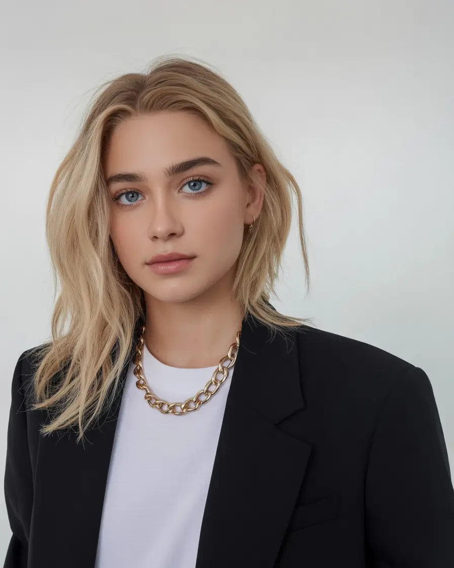 winter hair colors for blondes 2026 Neutral Sandy Blonde with Natural Texture