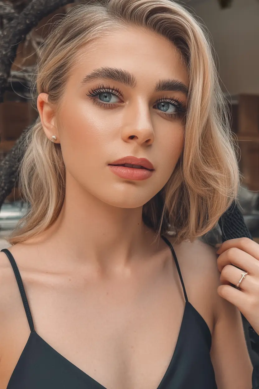 winter hair colors for blondes 2026 Golden Beige Soft Waves