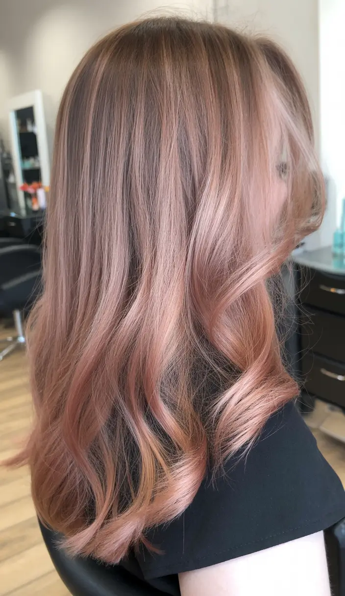 winter hair colors for blondes 2026 Rose Blonde Glow