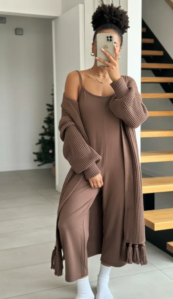 winter outfits black girls fashion ideas Chocolate Knit Comfort