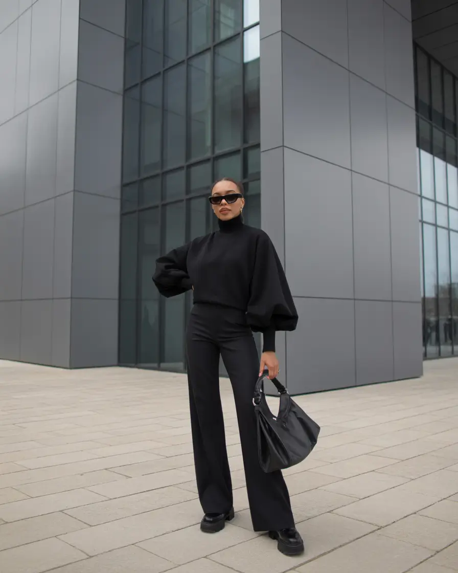 winter outfits black girls fashion ideas Monochrome Authority