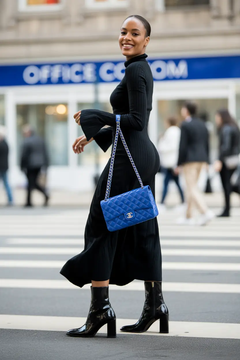 winter outfits black girls fashion ideas All-Black City Sleek