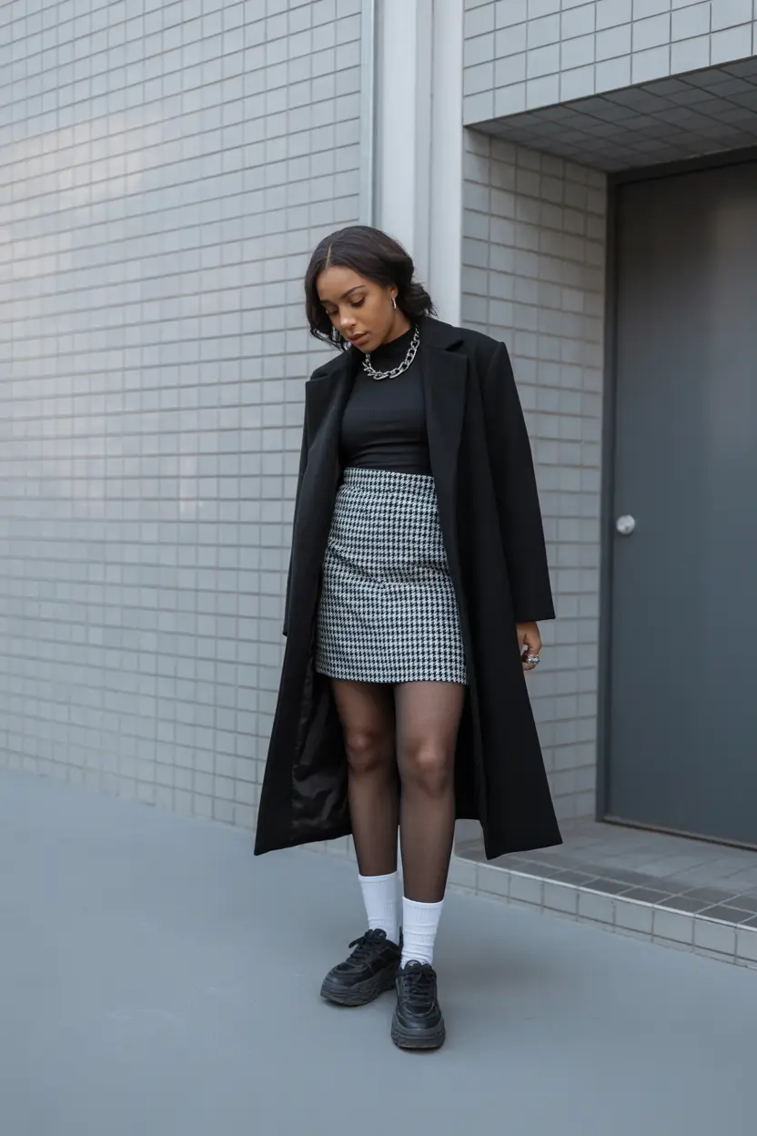 winter outfits black girls fashion ideas Monochrome Meets Street Edge