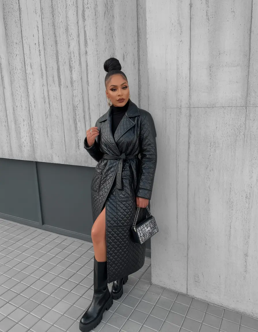 winter outfits black girls fashion ideas Quilted Power Dressing