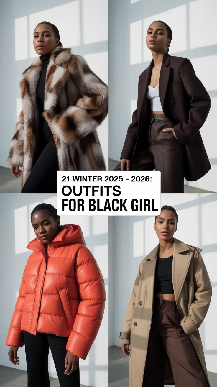 Winter 2025 - 2026: Outfits for Black Girl – Stylish & Cozy Looks for Every Occasion