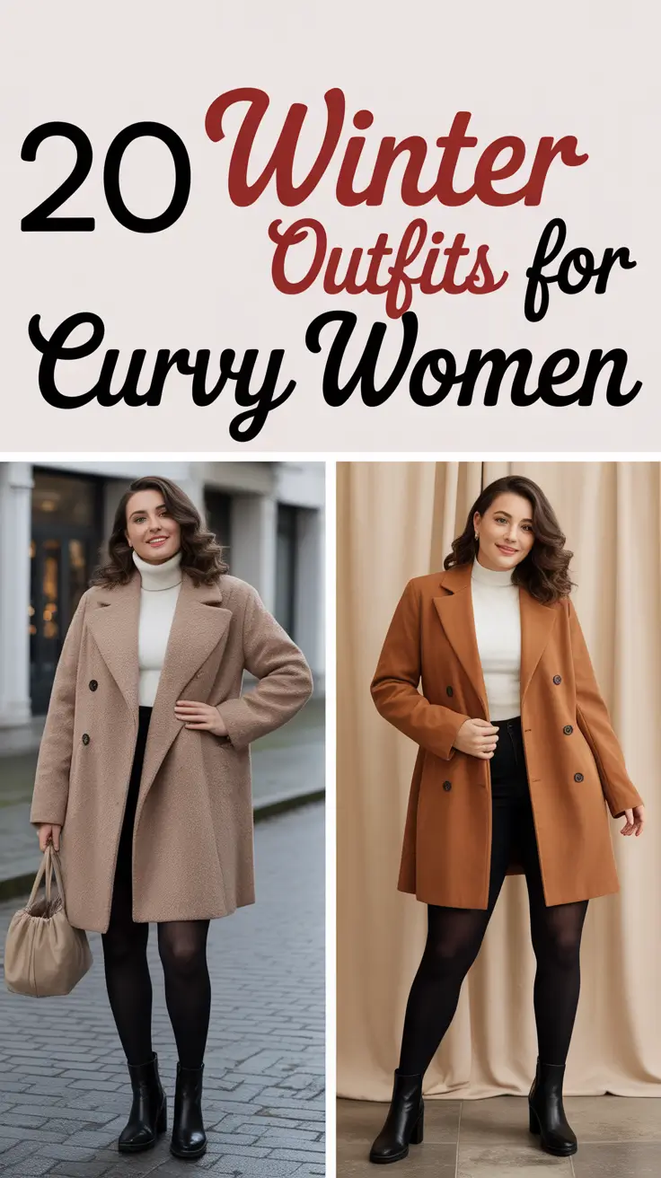 Winter 2025 - 2026 Outfits for Curvy Women: Classy & Casual Plus Size Ideas