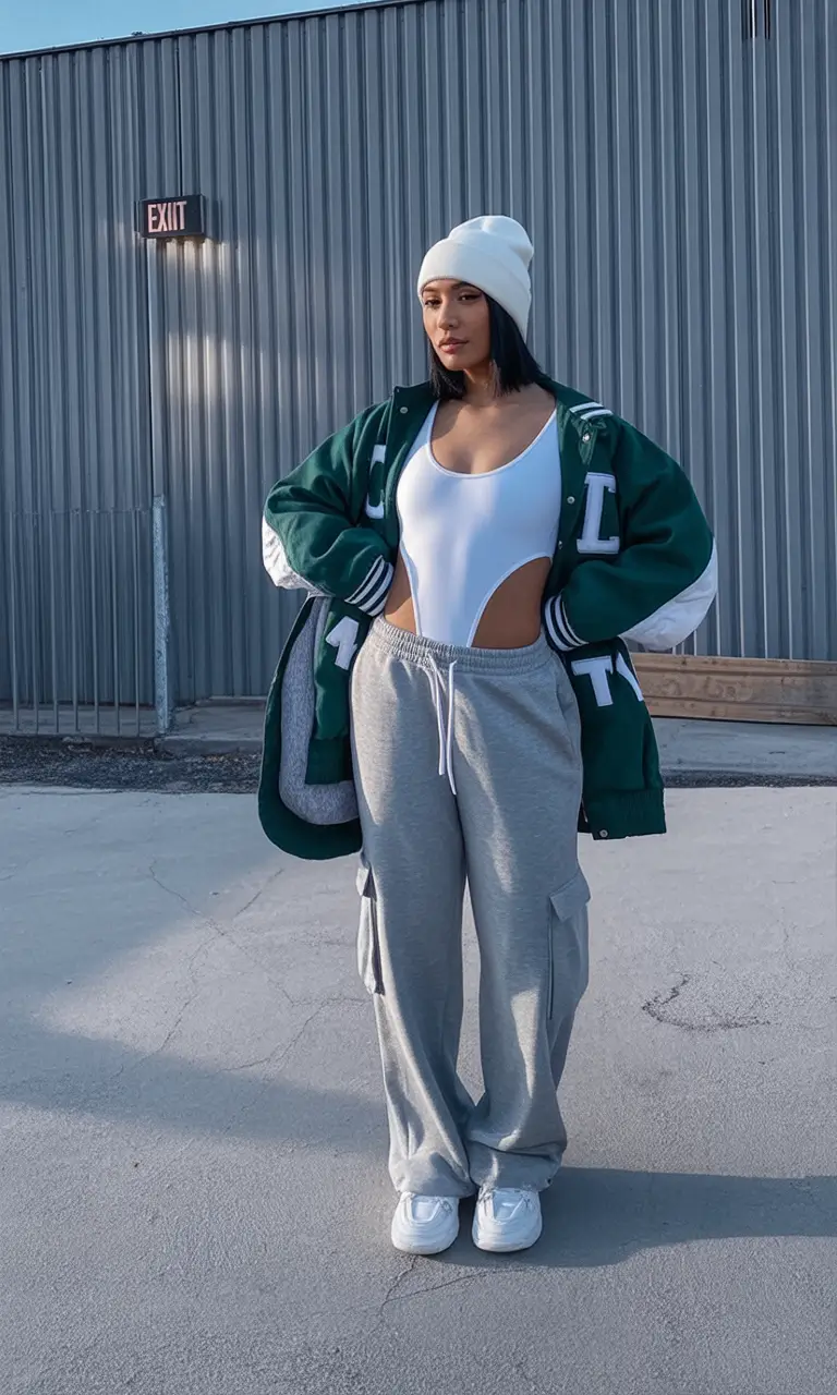 trendy winter outfits 2025 Sporty Street Luxe