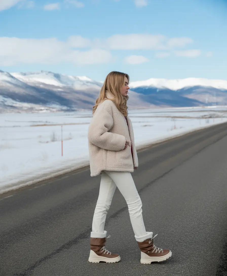 trendy winter outfits 2025 Snowy Neutrals