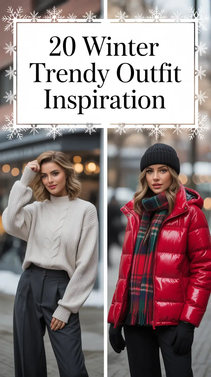 Winter 2025 Trendy Outfit Inspiration: Cute & Chic Ideas for Women