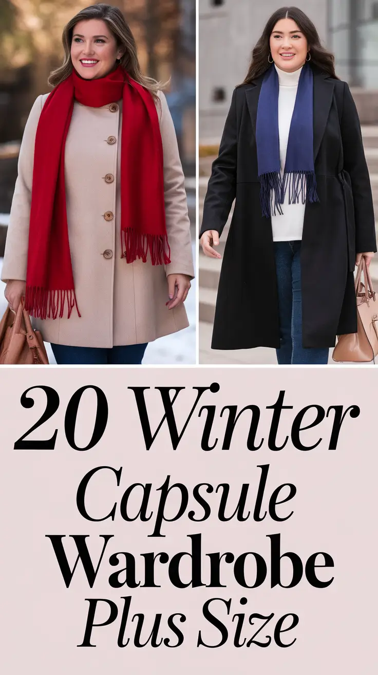 Winter Capsule Wardrobe Plus Size 2025–2026: Cozy Outfits Ideas Plus for Effortless Fashion