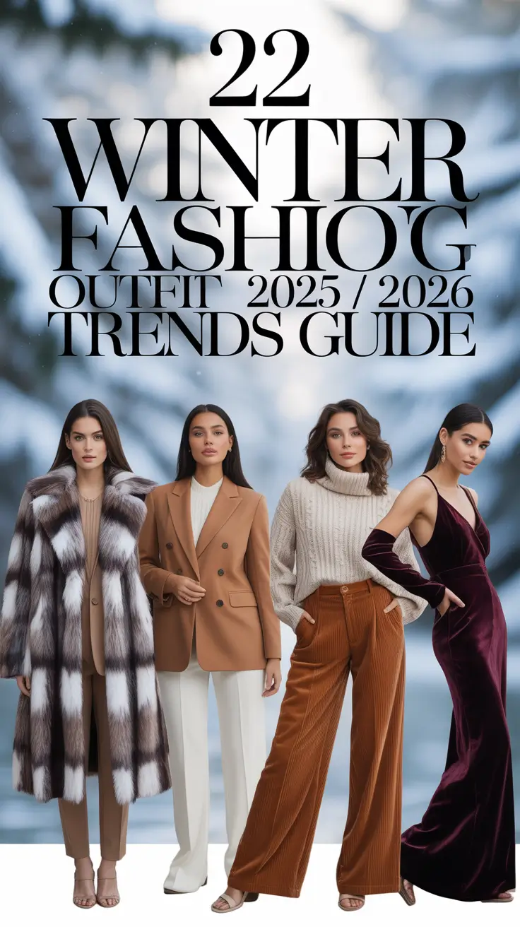 Winter Fashion Outfits 2025 / 2026 Trends Guide: Classy Chic & Casual Style Inspiration