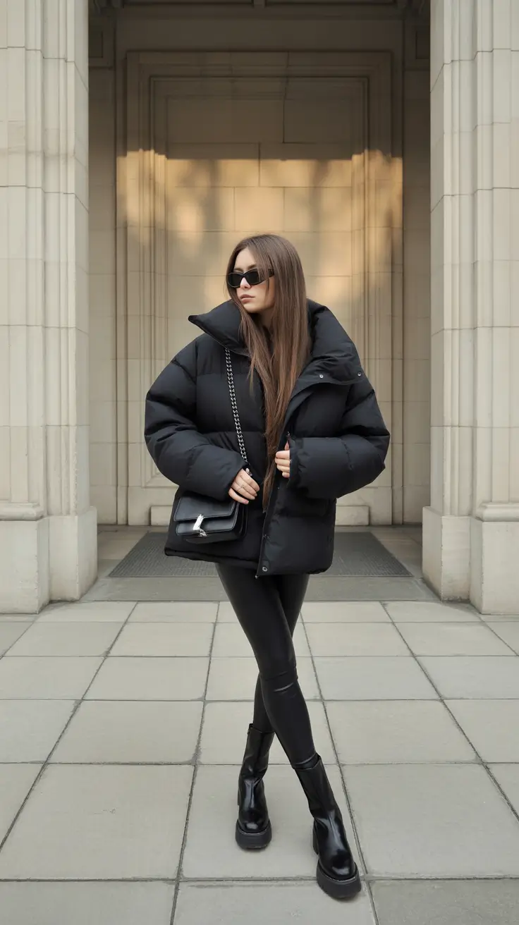 Winter Fashion Outfits NYC 2025 2026 All-Black Power Layers