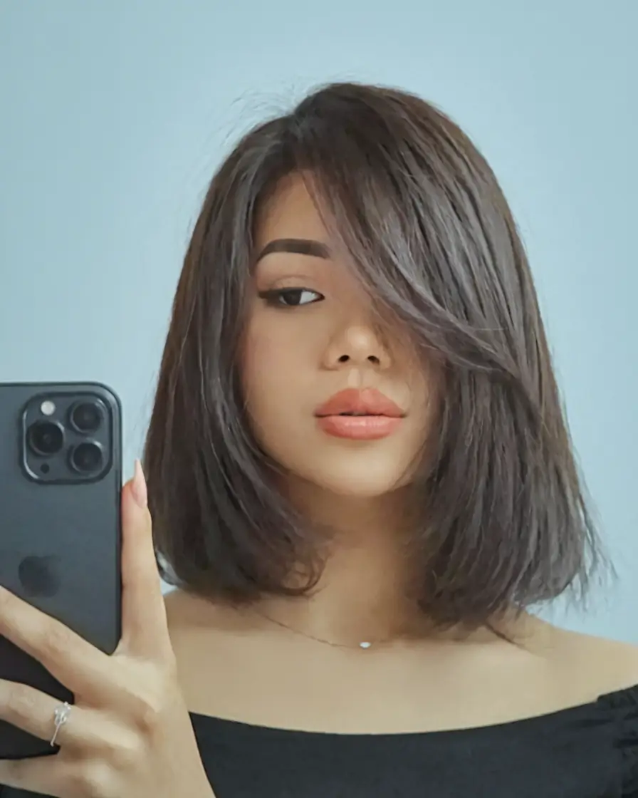 winter hair colors ideas 2025 2026 Voluminous Brunette Bob