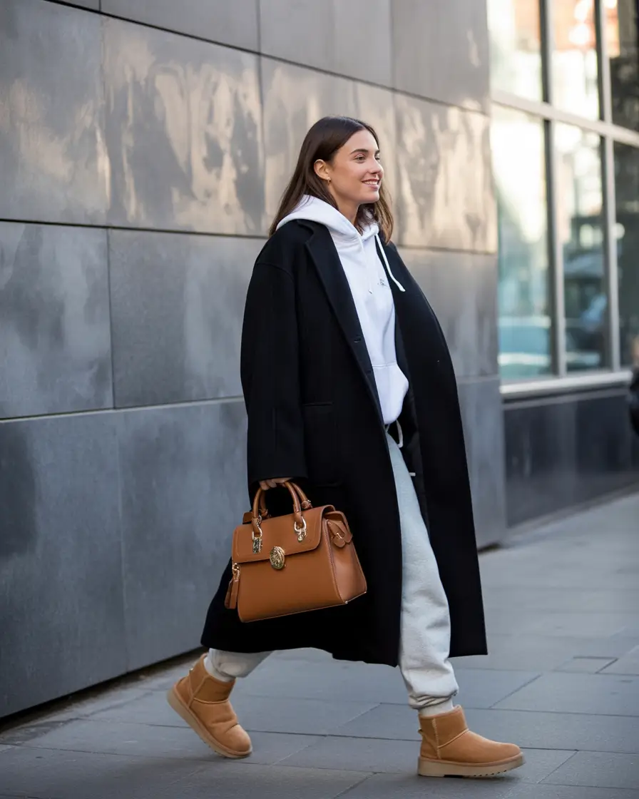 Winter outfits cold street style Athleisure Chic