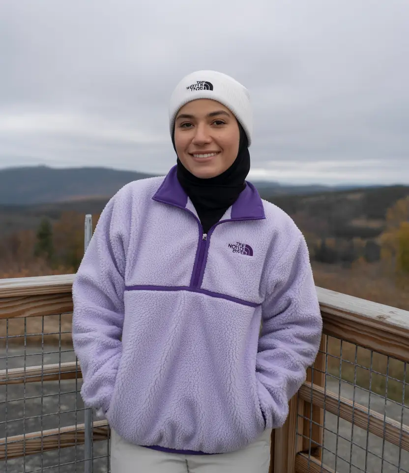 Winter outfits cold casual Lavender Fleece Comfort