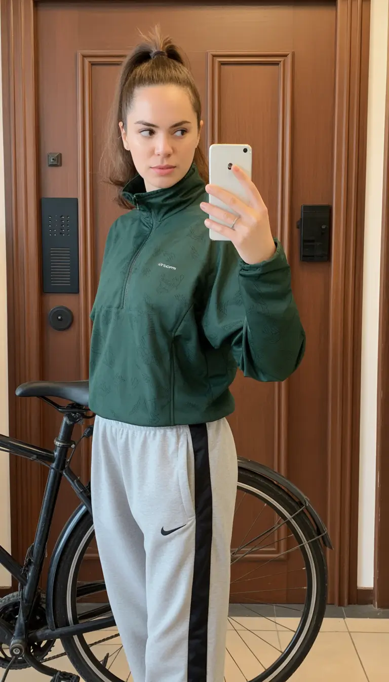 Winter outfits cold casual Sporty Green