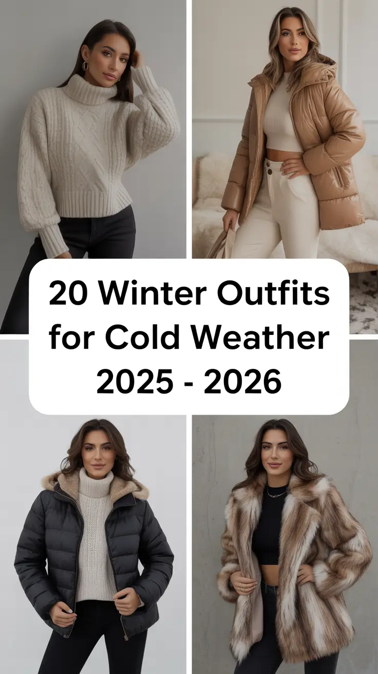 Winter Outfits for Cold Weather 2025 - 2026: Classy, Casual & Street Style Looks