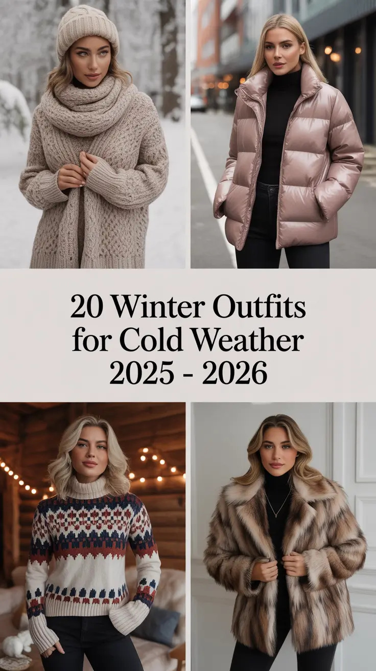 Winter Outfits for Cold Weather 2025 - 2026: Classy, Casual & Street Style Looks