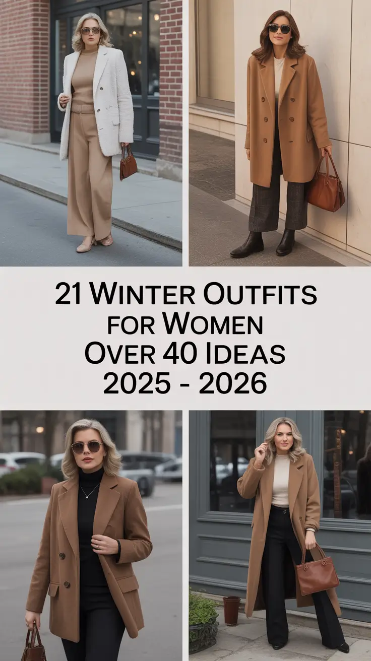 Winter Outfits for Women Over 40 Ideas 2025 - 2026: Classy & Casual Style Inspiration