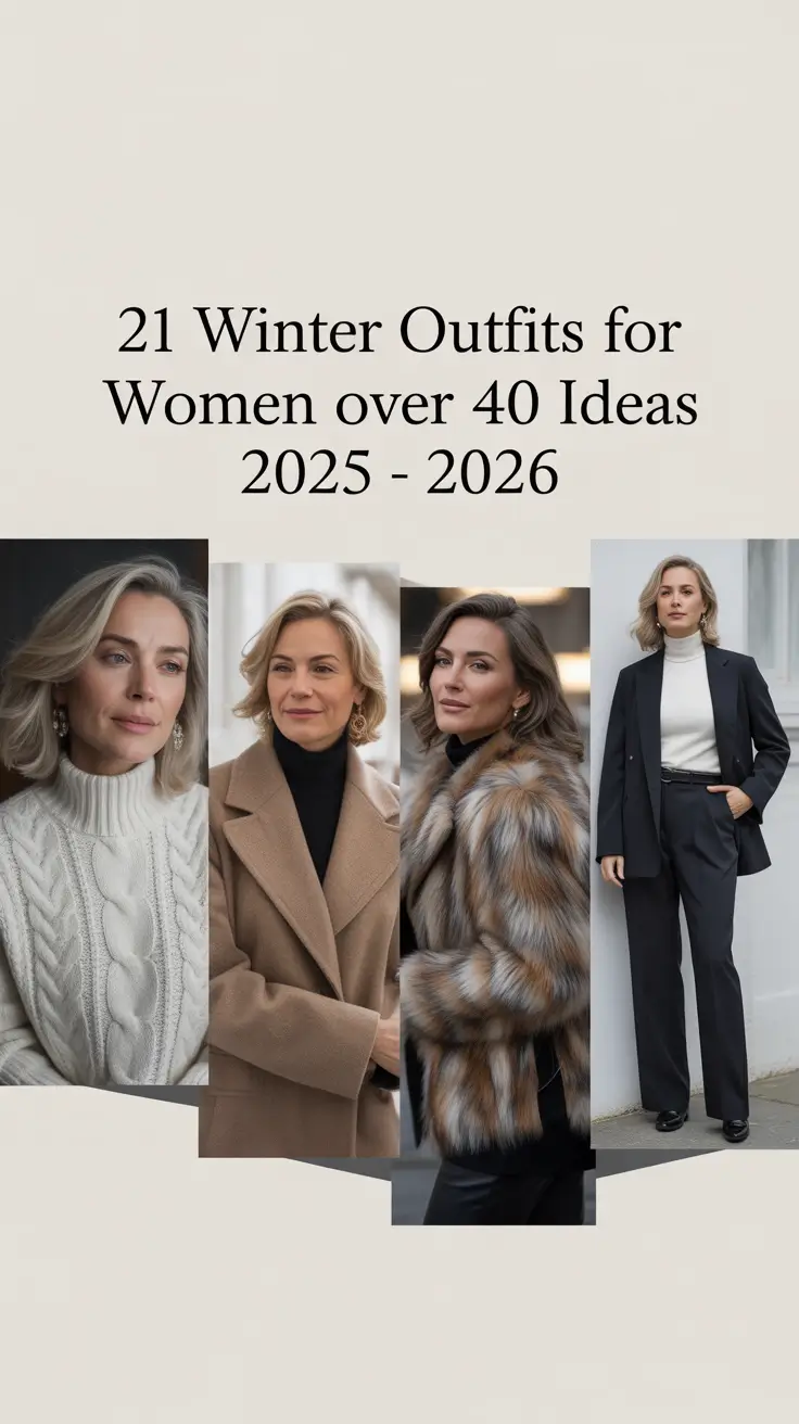 Winter Outfits for Women Over 40 Ideas 2025 - 2026: Classy & Casual Style Inspiration