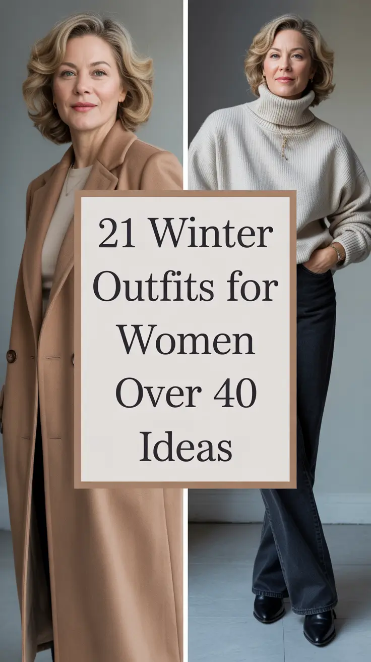 Winter Outfits for Women Over 40 Ideas 2025 - 2026: Classy & Casual Style Inspiration