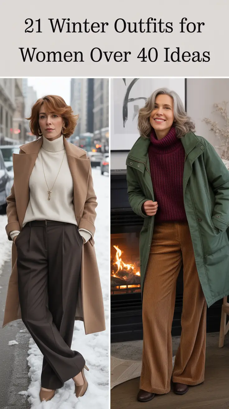 Winter Outfits for Women Over 40 Ideas 2025 - 2026: Classy & Casual Style Inspiration