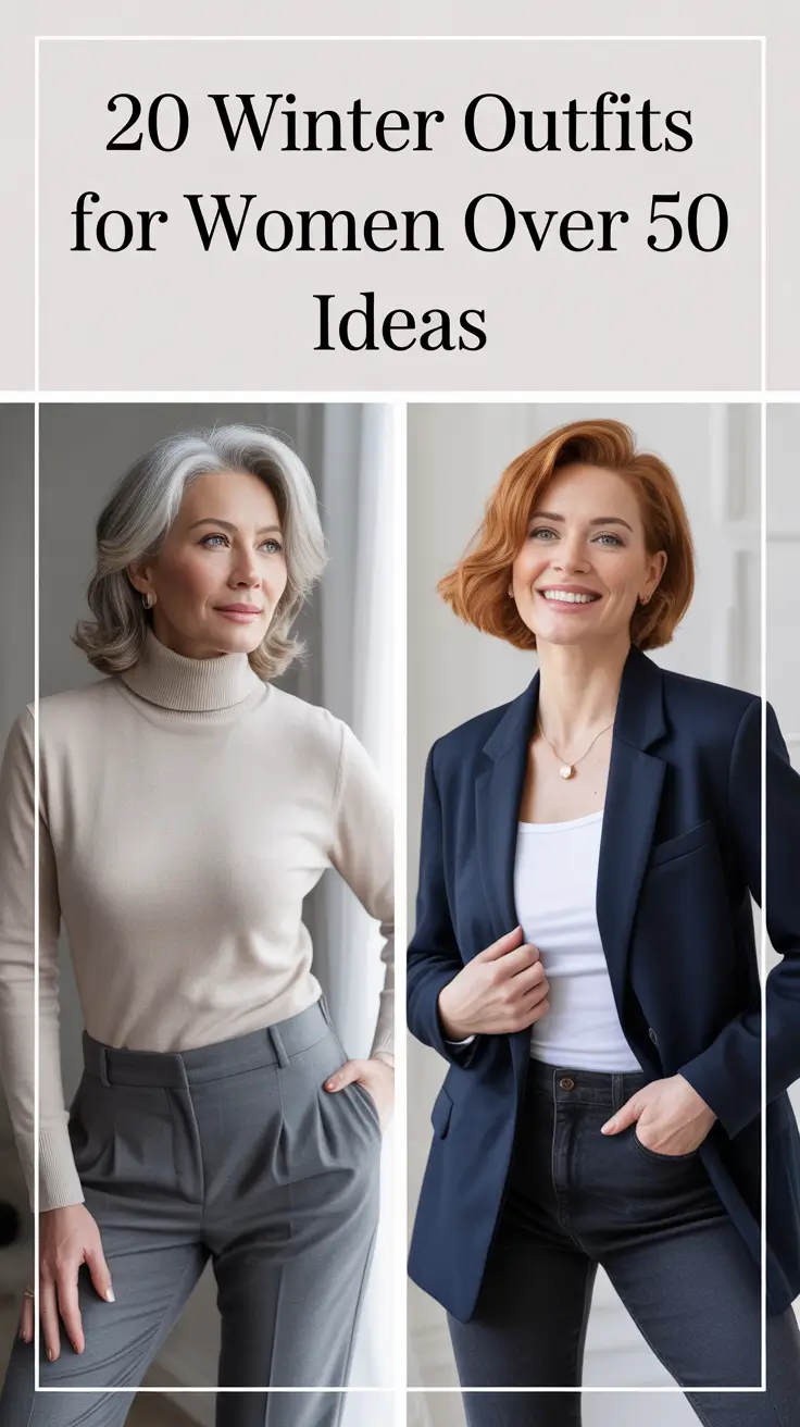Winter Outfits for Women Over 50 Ideas 2025 / 2026 – Classy & Stylish Looks