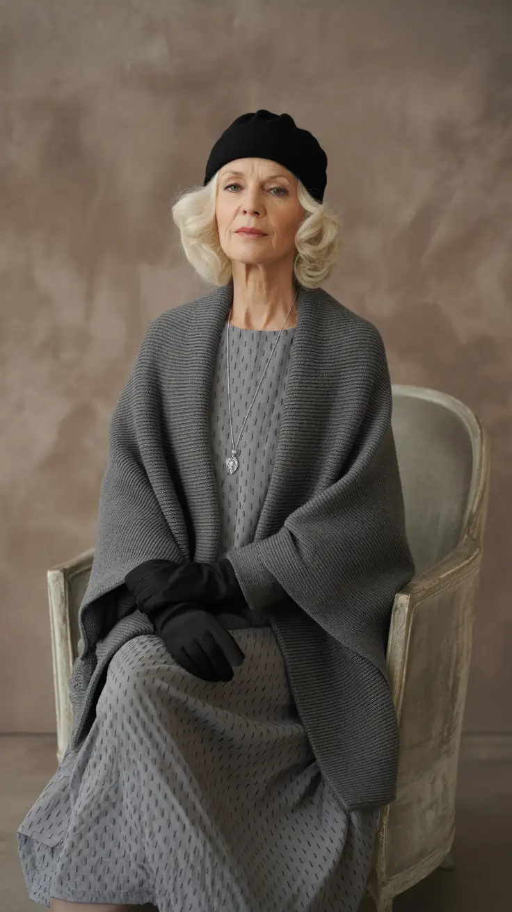 Winter Outfits for Women Over 60 Style Guide 2025 Elegant Draping With Parisian Flair