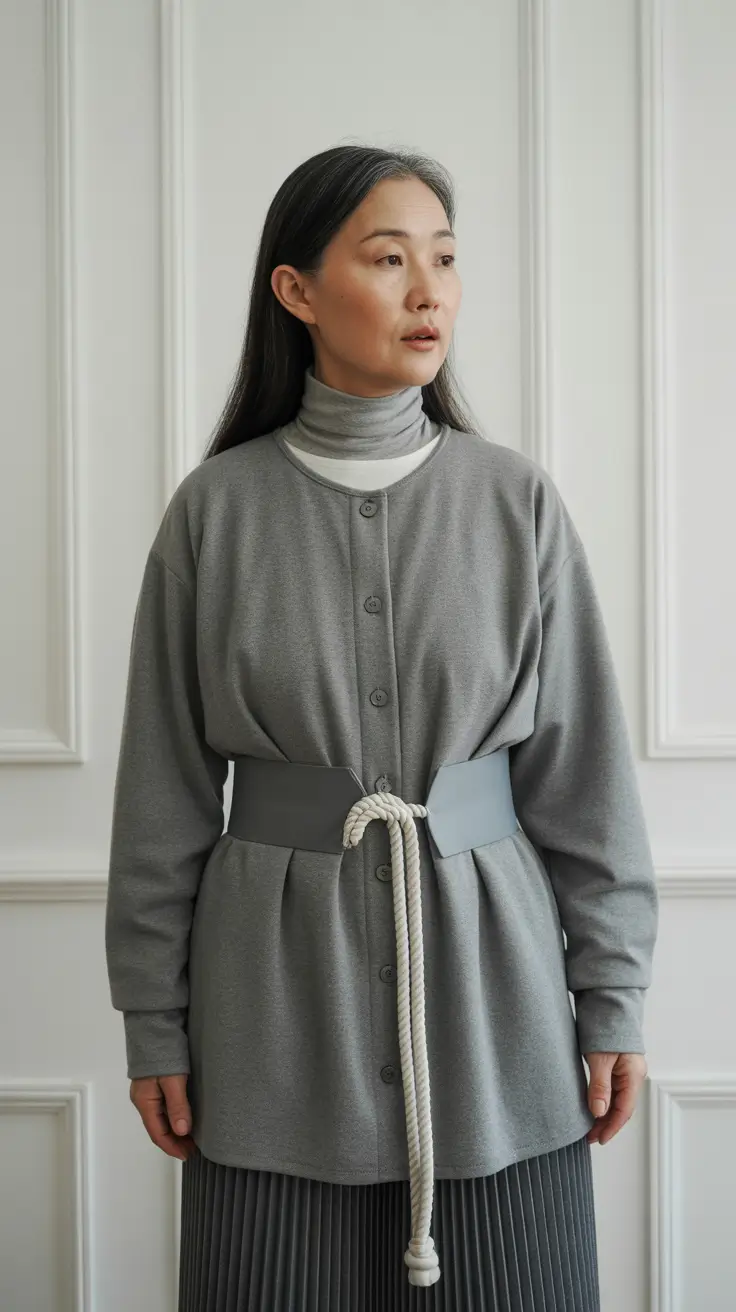Winter Outfits for Women Over 60 Style Guide 2025 Minimalist Chic in Monotone Gray