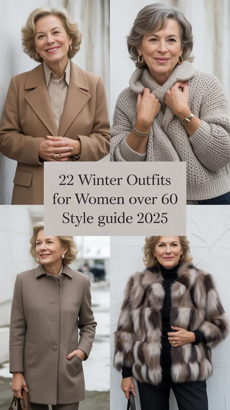 Winter Outfits for Women Over 60 Style Guide 2025: Elegant, Casual & Plus Size Inspiration