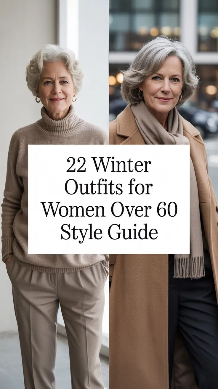 Winter Outfits for Women Over 60 Style Guide 2025: Elegant, Casual & Plus Size Inspiration