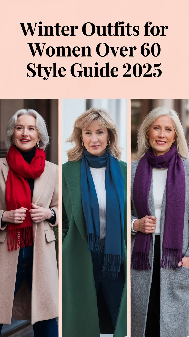 Winter Outfits for Women Over 60 Style Guide 2025: Elegant, Casual & Plus Size Inspiration