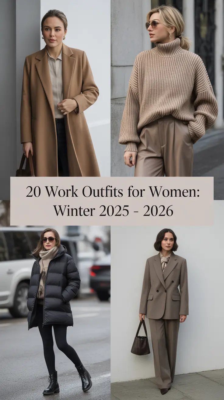 Work Outfits for Women: Winter 2025 - 2026 — Cozy, Chic & Classy Ideas
