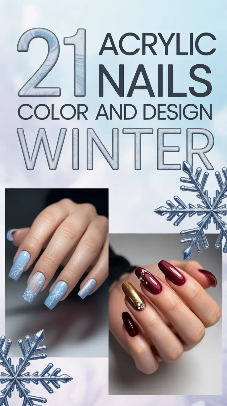 Acrylic Nails Color and Design Winter 2025–2026: Trendy French Tips, Neon Art & Cozy Holiday Looks