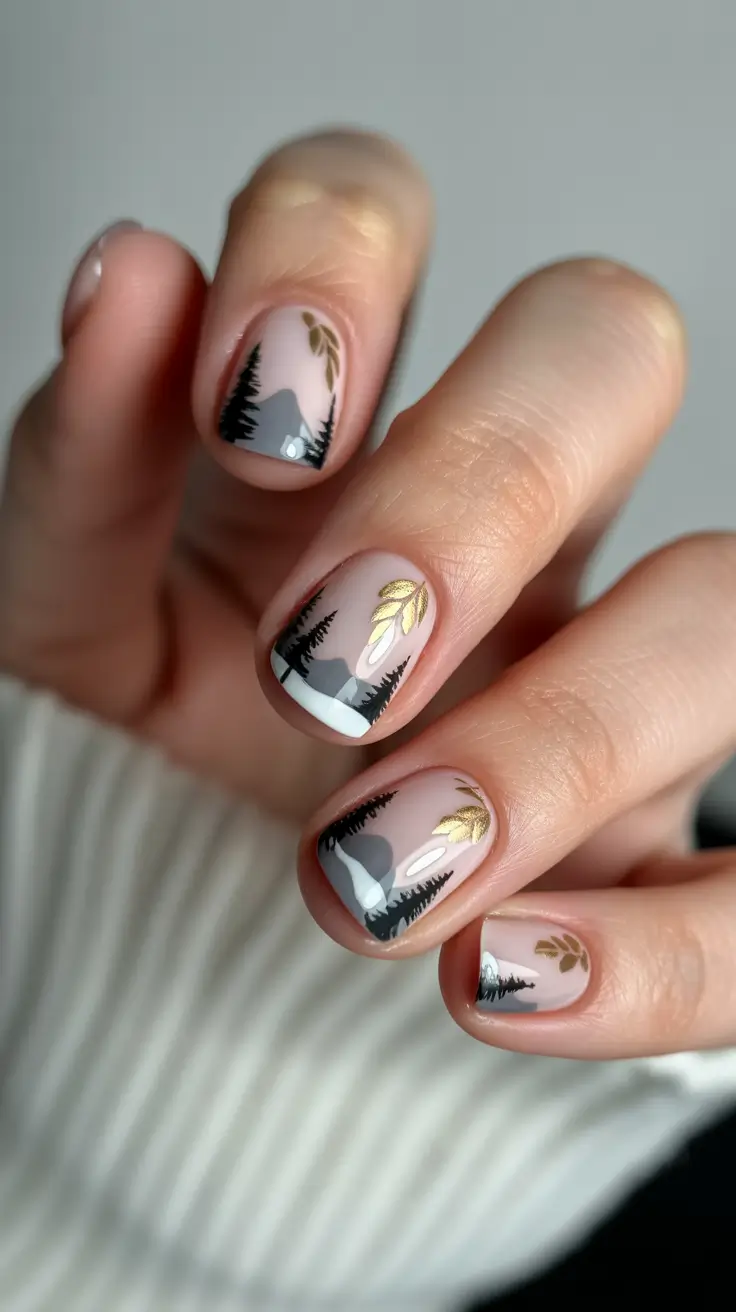 best winter nail colors 2026 Golden Forest View