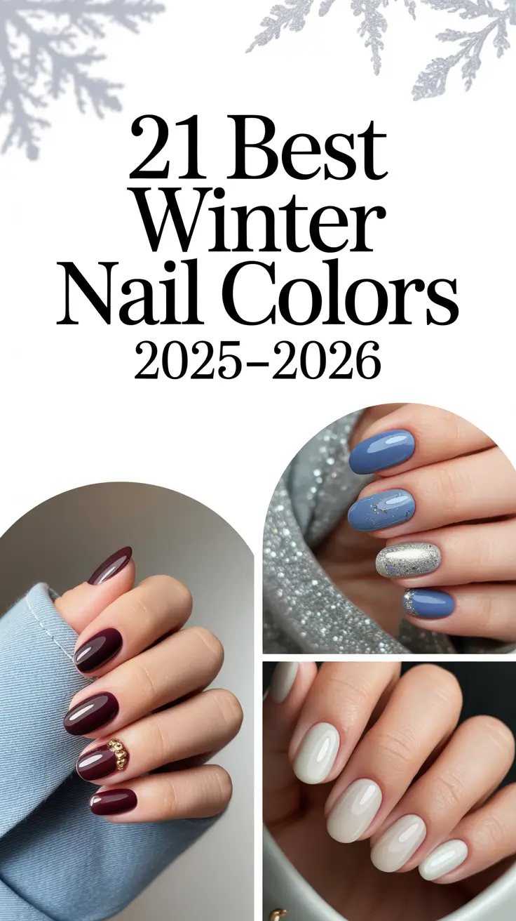 Best Winter Nail Colors 2025–2026: Trendy, Classy & Cozy Gel Polish Ideas for Every Skin Tone