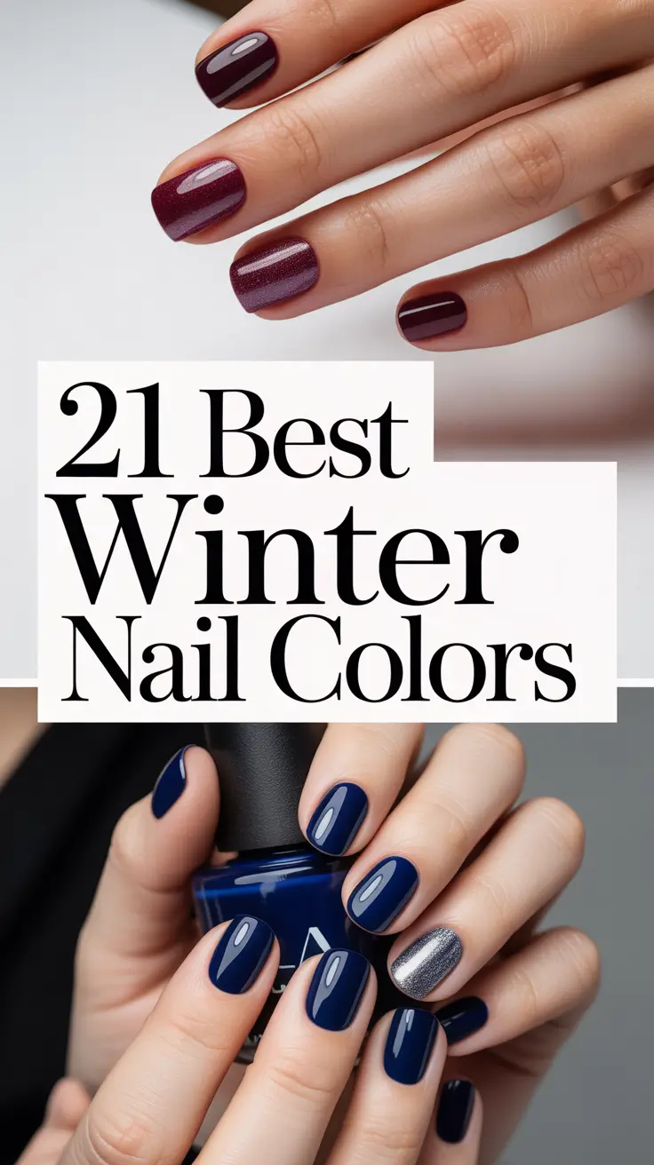 Best Winter Nail Colors 2025–2026: Trendy, Classy & Cozy Gel Polish Ideas for Every Skin Tone
