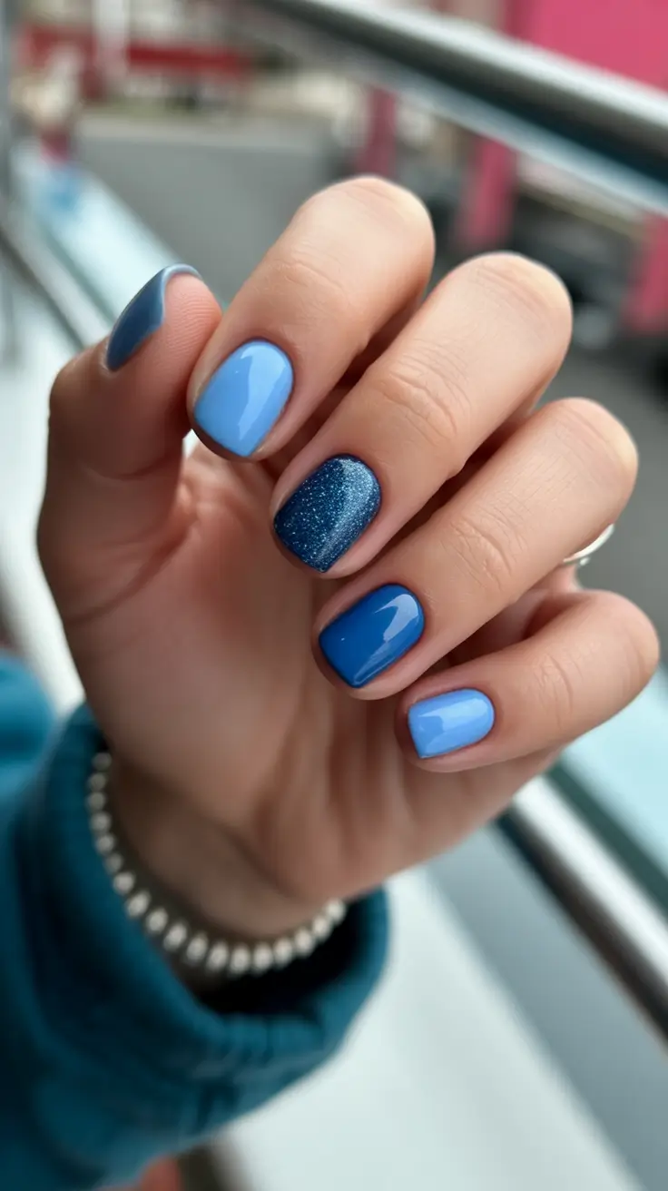 Best Winter Nail Looks 2025-2026 Frosted Sky Blue Bliss