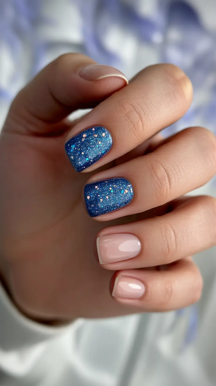 Best Winter Nail Looks 2025-2026 Midnight Spark & French Frost