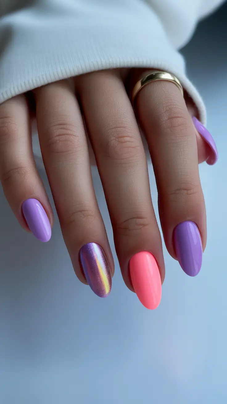 Christmas Acrylic Nails 2025 Pastel Holiday Pop