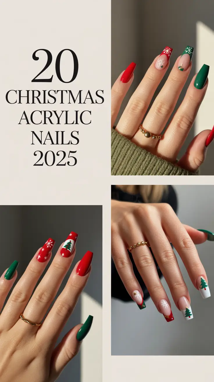 Christmas Acrylic Nails 2025: Trendy Winter Designs You’ll Want to Try This Season