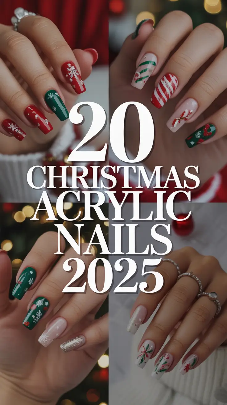 Christmas Acrylic Nails 2025: Trendy Winter Designs You’ll Want to Try This Season