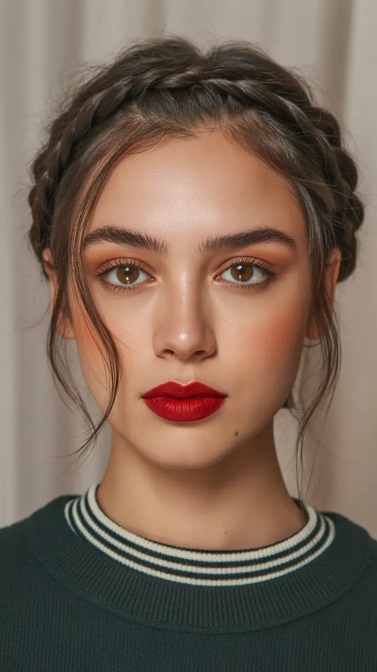 Christmas Holiday Hairstyles 2025 Frosted Crown Elegance