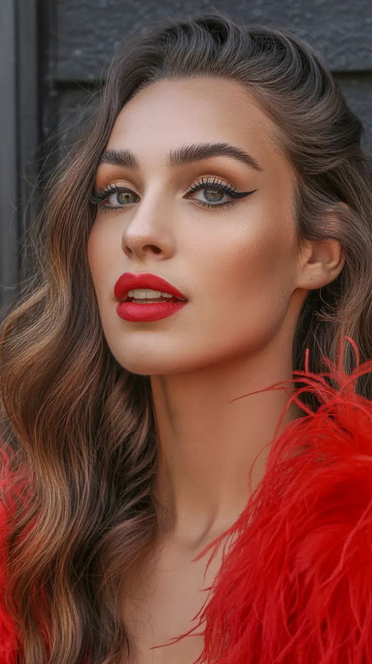 Christmas Holiday Hairstyles 2025 Scarlet Luxe Waves