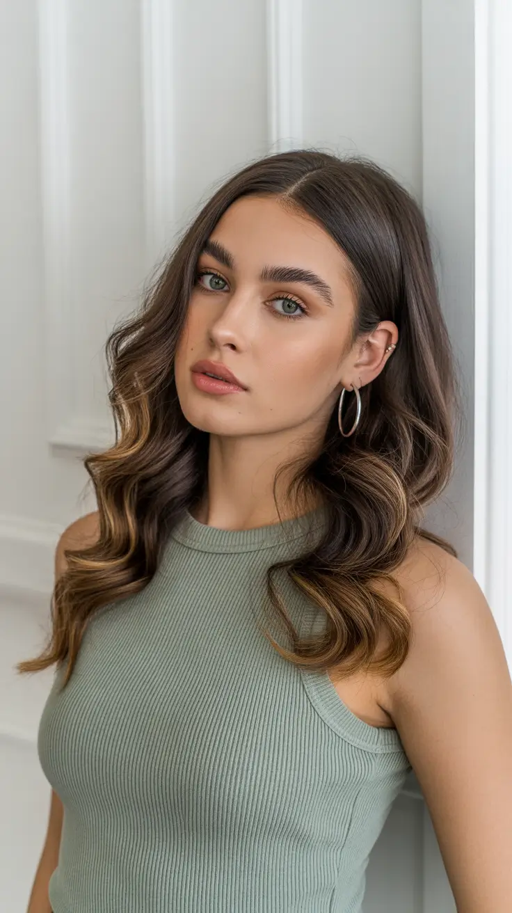 Christmas Holiday Hairstyles 2025 Chocolate Honey Glow