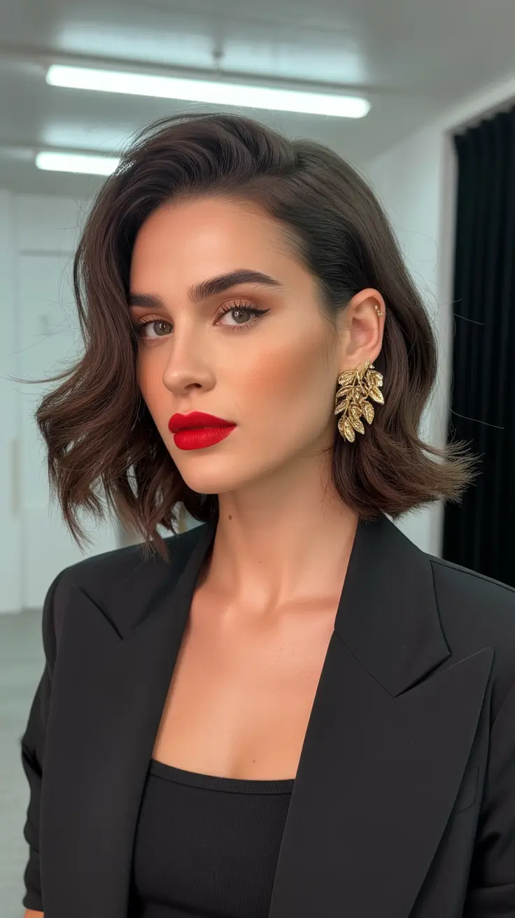 Christmas Holiday Hairstyles 2025 Midnight Waves Sophistication