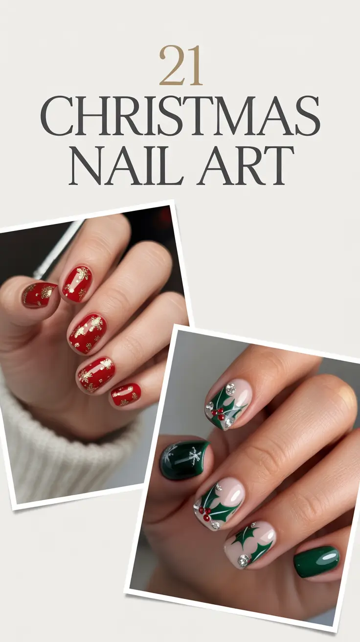 Christmas Nail Art 2025: 21 Magical Designs, Snowflakes & Sparkle Inspo for the Holidays