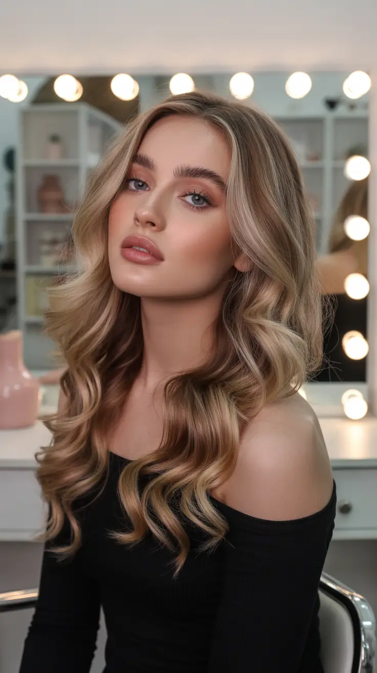 Christmas Party Hairstyles 2025 Golden Waves for the Glam Hour