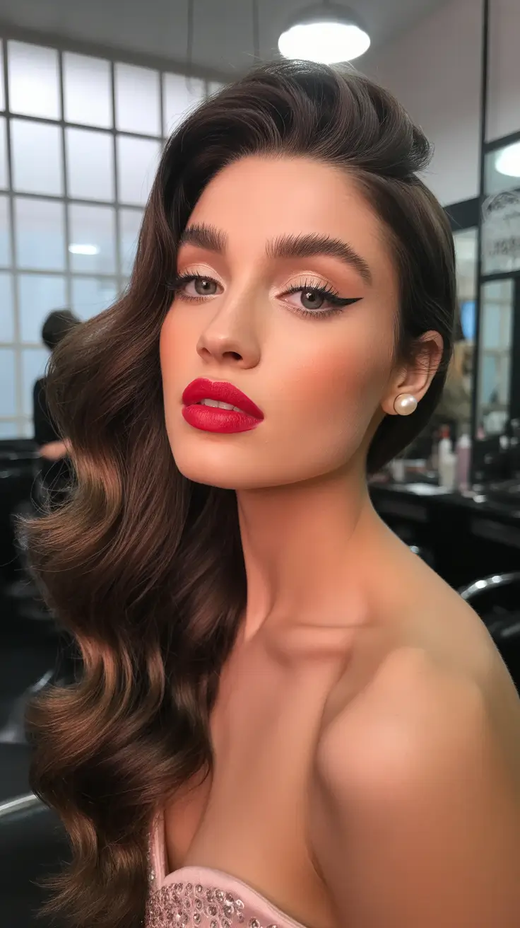 Christmas Party Hairstyles 2025 Velvet Chocolate Waves