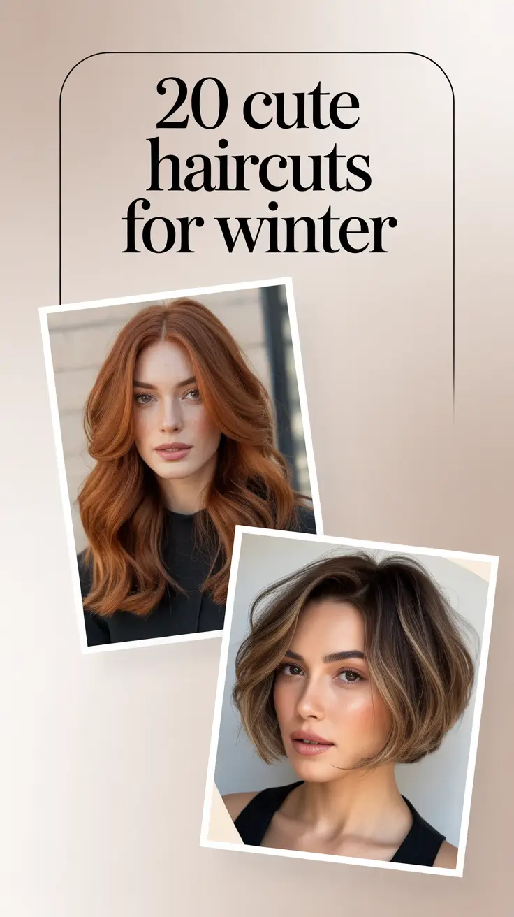 Cute Haircuts for Winter 2025–2026: Bob, Pixie & Medium-Length Ideas for Modern Women